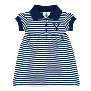 NWT Yale Bulldogs Striped Gameday Dress, 6-9 mo., MSRP $47
